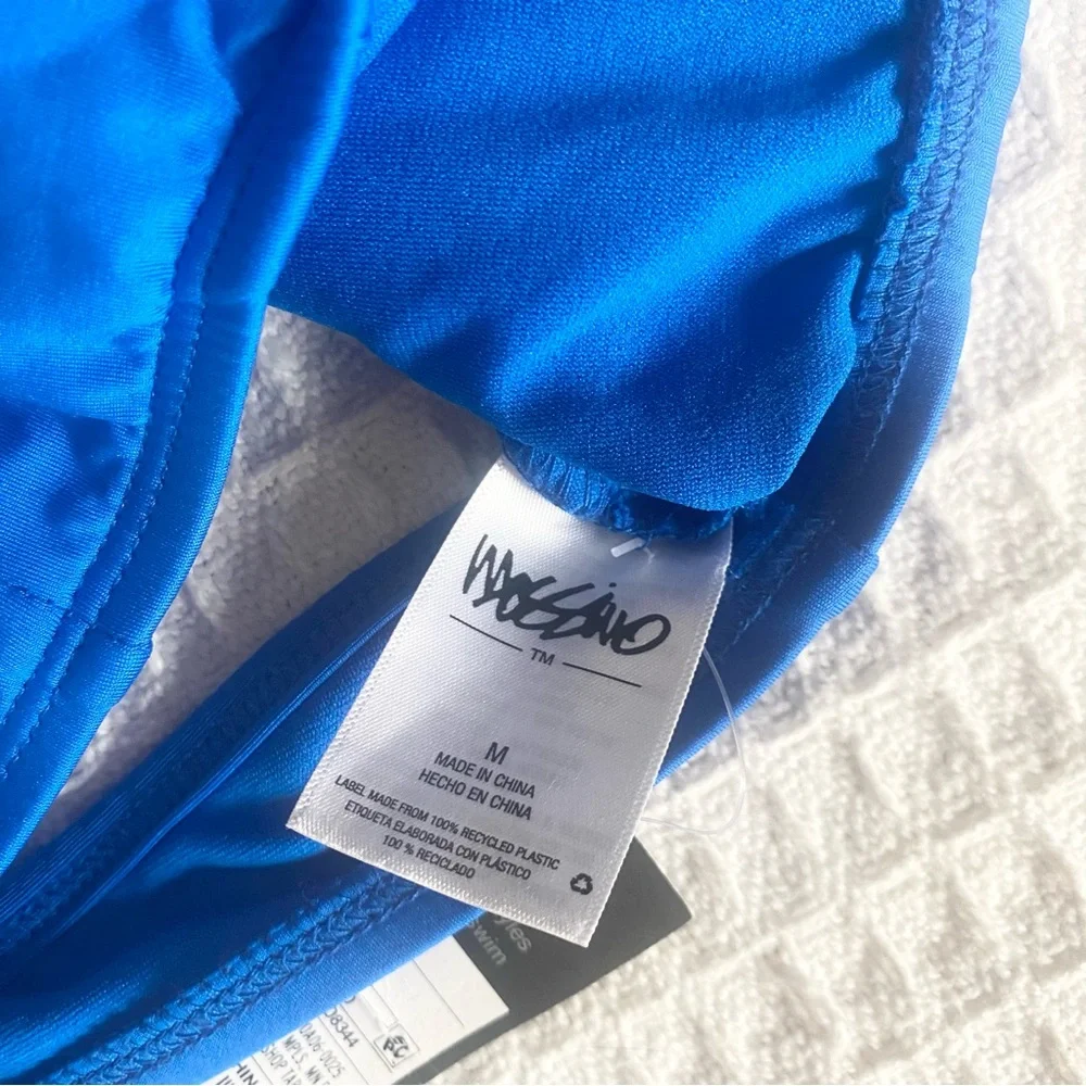 Mossimo royal blue Strappy bikini top size medium NWT